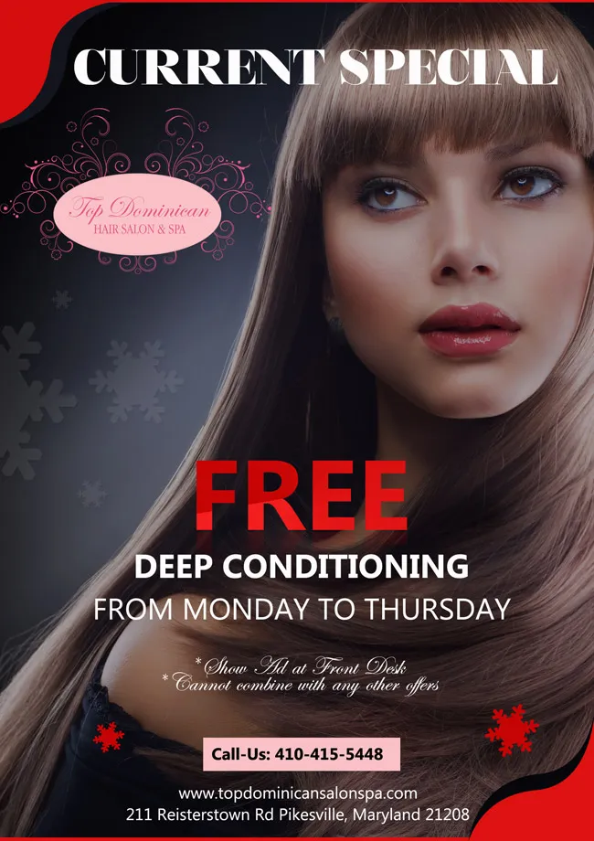 Promotions - Top Dominican Hair Salon & Spa of Pikesville, Maryland